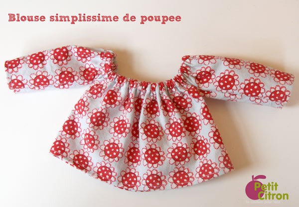 Blouse simplissime pour poupée