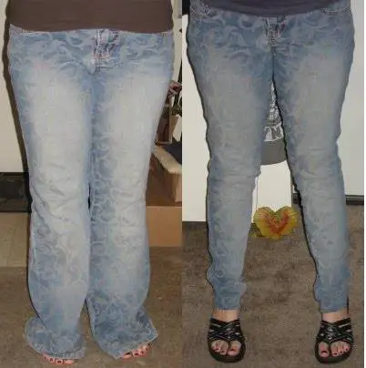Tutoriel: des skinny jeans à partir de jeans droits