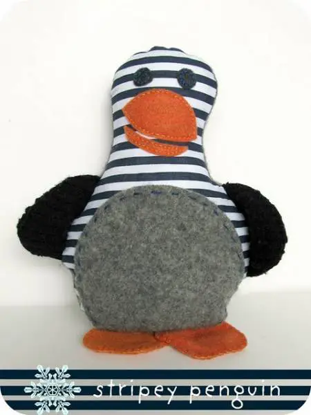 Le pingouin rayé, pas forcément de saison mais très chou!
