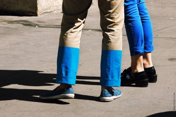 DIY : pantalons color block