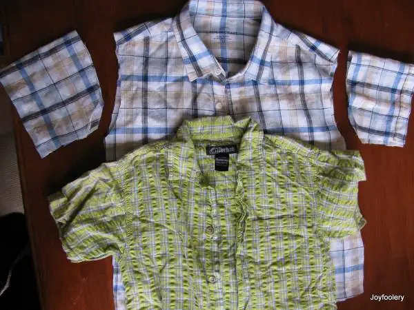 Recyclage : Retailler une chemise pour un petit garçon