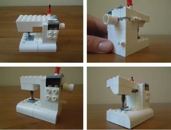 Une machine à coudre Lego
