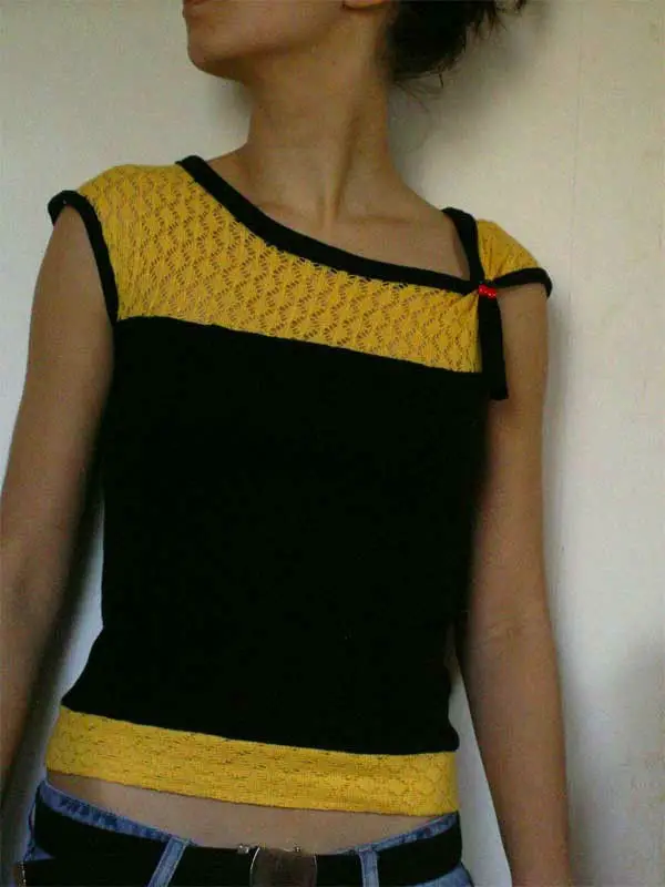 top-bicolore-crochet