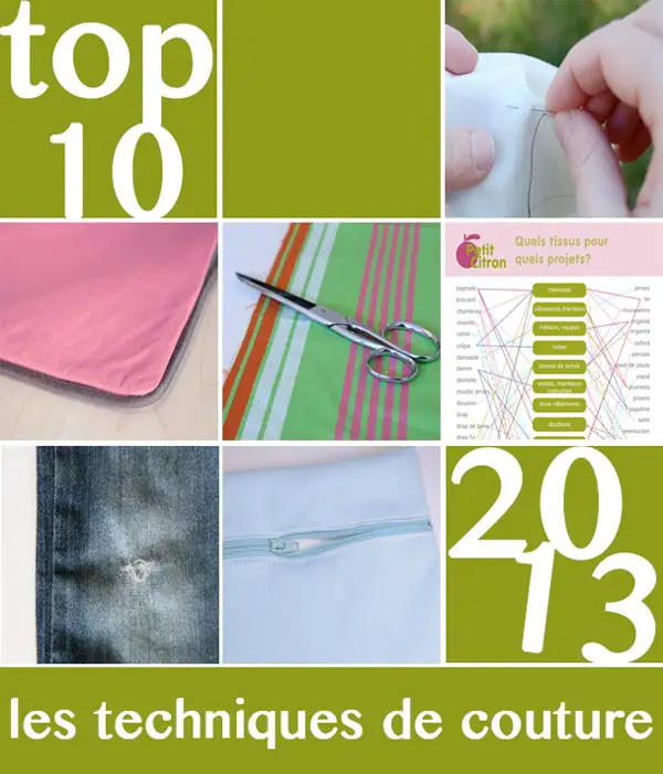 Les techniques de couture les plus consultés en 2013