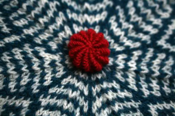 DIY : un bouton en laine