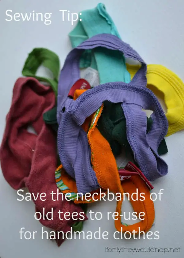 Recyclez les encolures de t-shirt