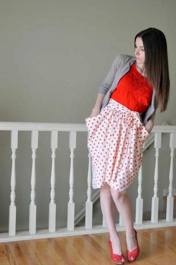 DIY : une jupe porte-feuille drapée