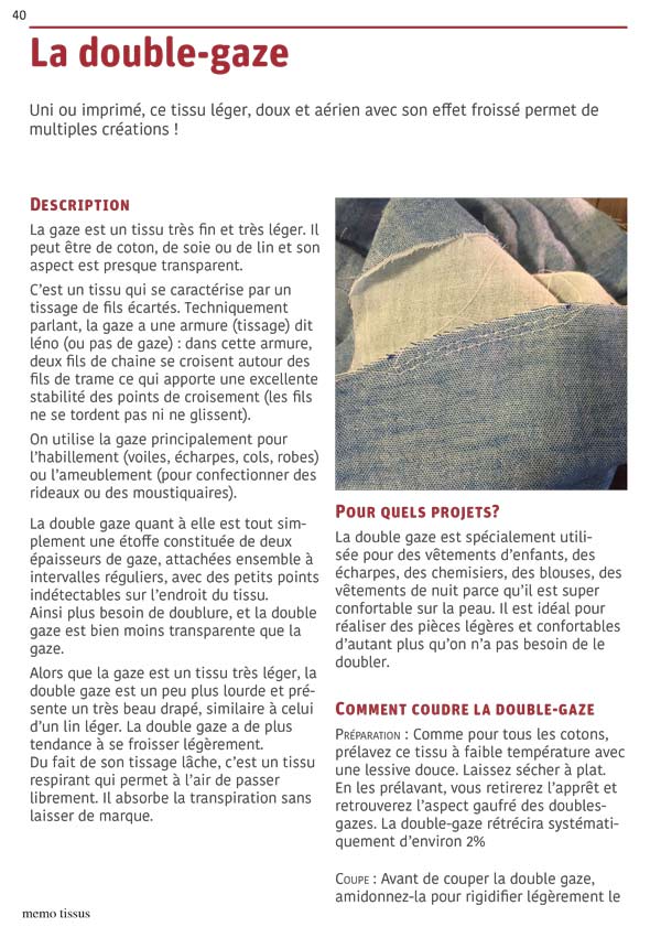 Comment coudre tous les tissus