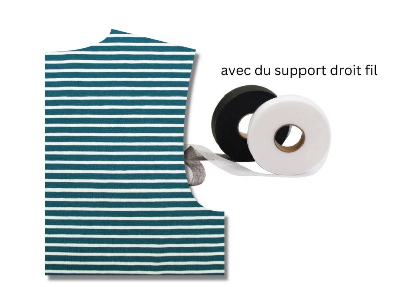 Soutenir des coutures d'épaule (jersey & mailles) - étape n°3
