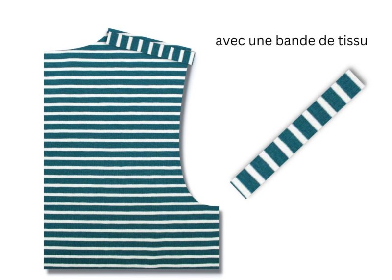 Soutenir des coutures d'épaule (jersey & mailles) - étape n°4