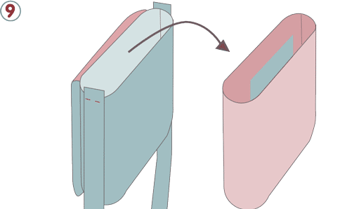 Sac besace pour enfant - étape n°9