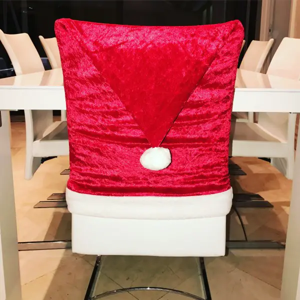 Housse de chaise Bonnet de Noël