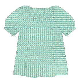 croquis-blouse-MB image Top manches ballon Léa fille