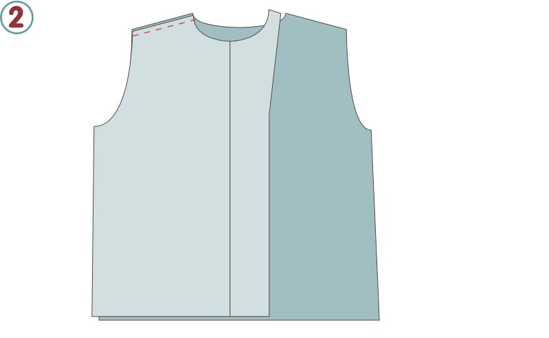 Chemise Paul - étape n°2