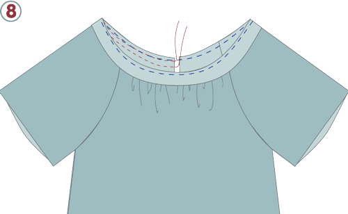 Blouse Almy - étape n°8