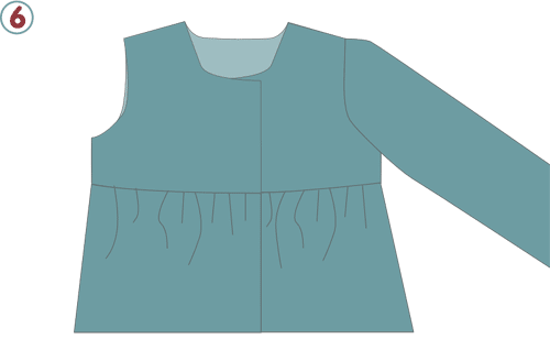 Blouse col claudine 06