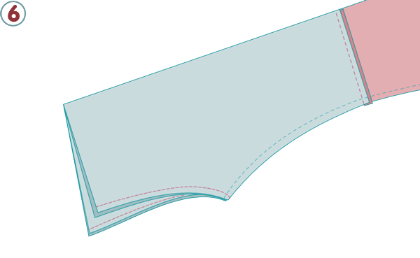 Pantalon réversible pour bébé - étape n°6