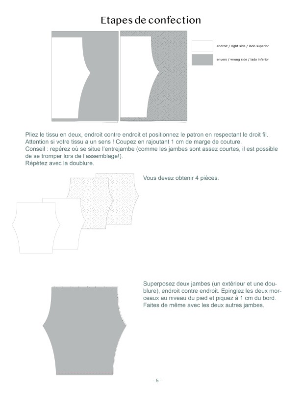 Pantalon réversible pour bébé