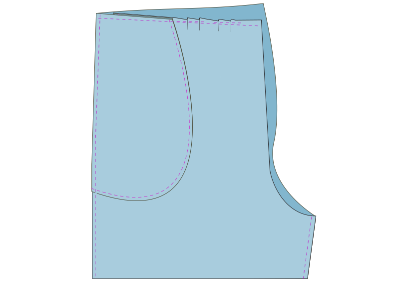 shorts taille haute 2 pinces femmes assemblage