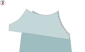 Blouse Almy (femme) - étape n°2