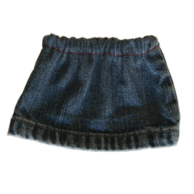 Jupe en jeans de poupée