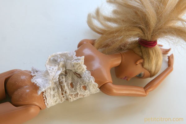 essayage top recycle barbie