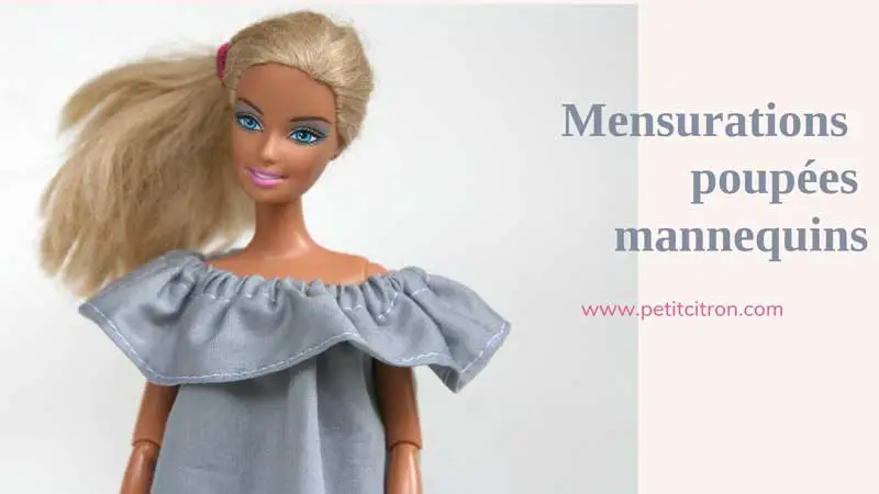 Mensurations de poupées mannequins