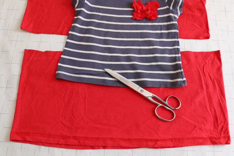 robe tshirt couper tissu jupe petitcitron
