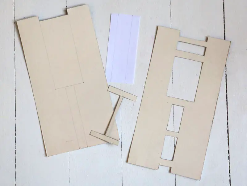 DIY appareil à biais en papier cartonné - étape n°1