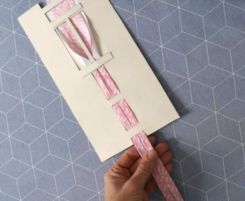 DIY appareil à biais en papier cartonné - étape n°9