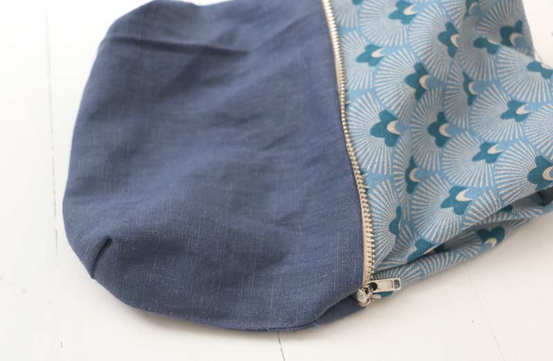 pochette trapeze fermer couture interieur