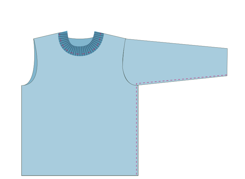 Sweat femme (34 au 56) - étape n°6