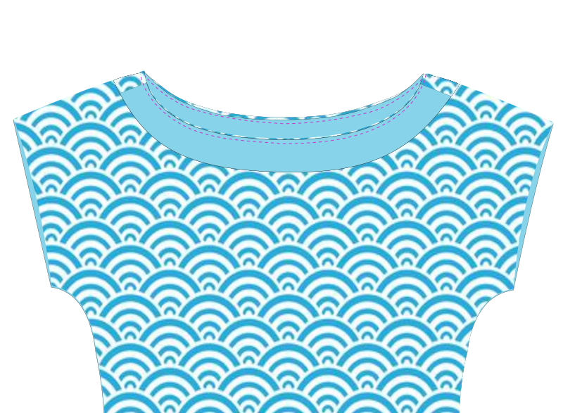 T-shirt Tekura manches japonaises / kimono - étape n°3