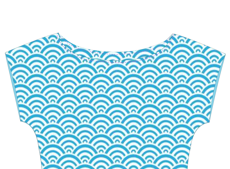 T-shirt Tekura manches japonaises / kimono - étape n°4