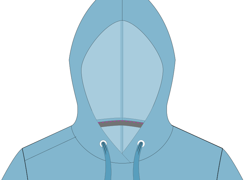 sweat à capuche (hoodie) femmes - étape n°12