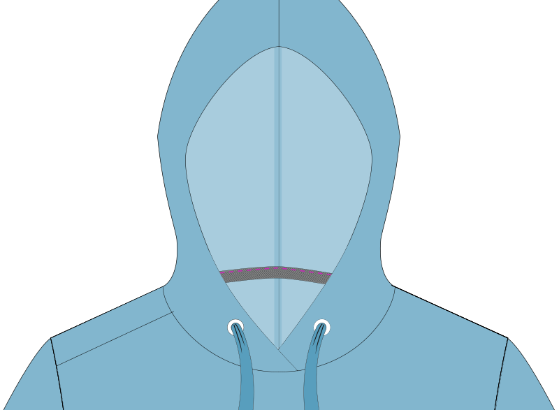 sweat à capuche (hoodie) femmes - étape n°13