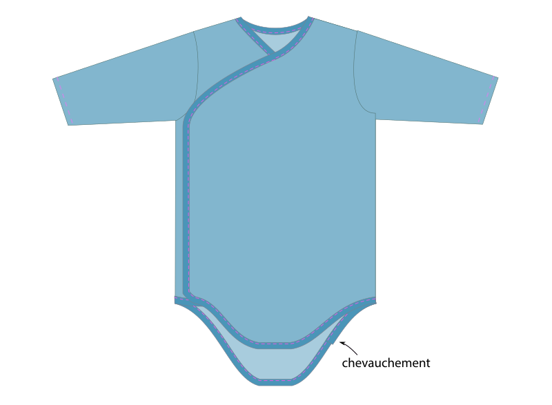 Body Pour Bebe Style Kimono 0 24 Mois Petit Citron