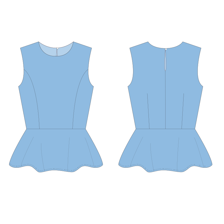 Top peplum Pepita Top peplum Pepita