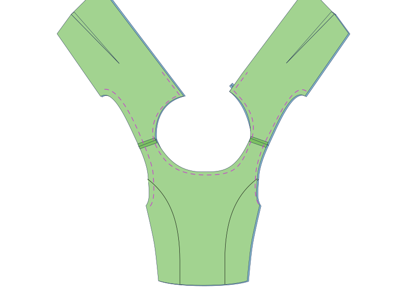 Top peplum Pepita - étape n°6 Top peplum Pepita - étape n°6