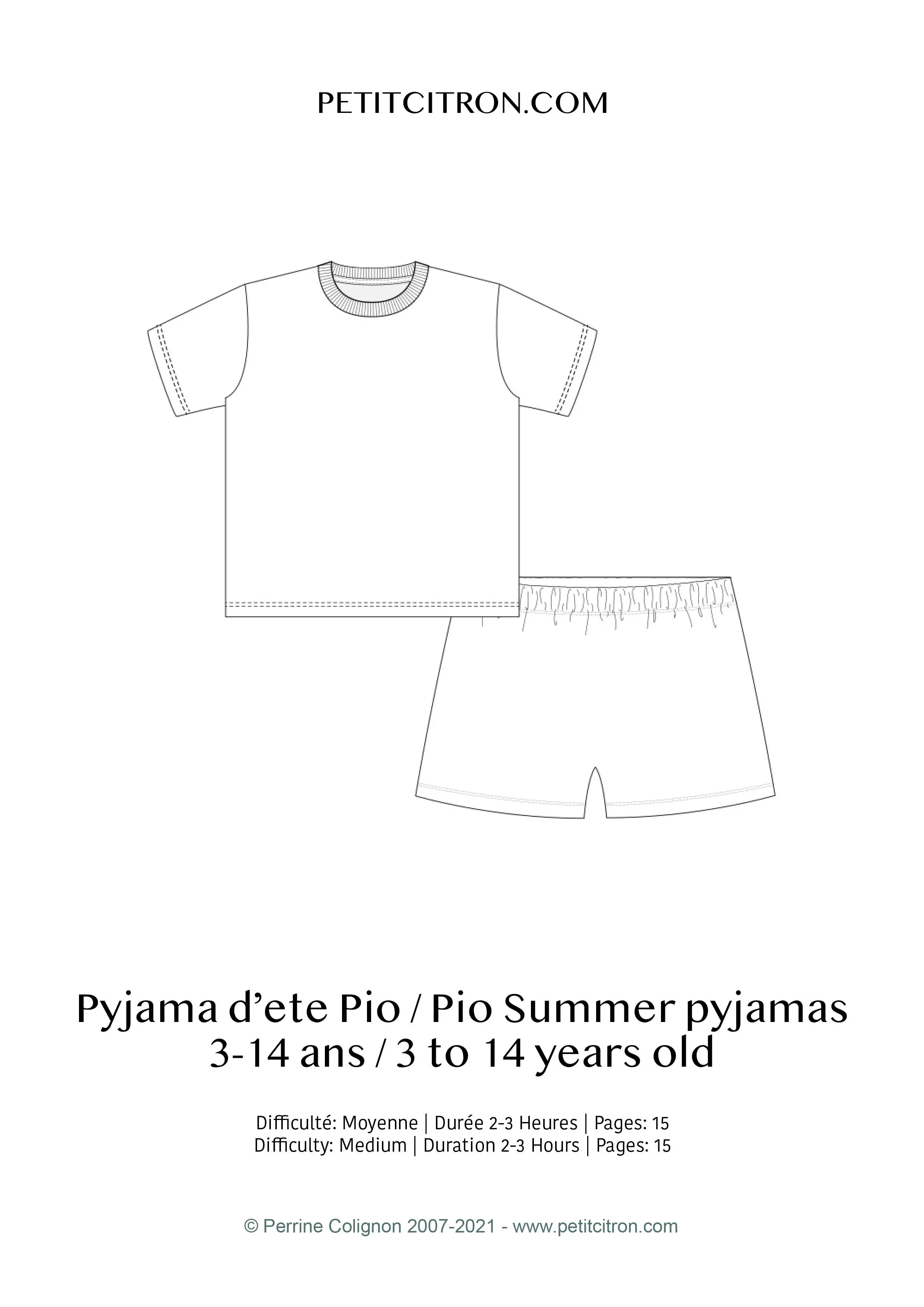 Pyjama été Pio, enfants