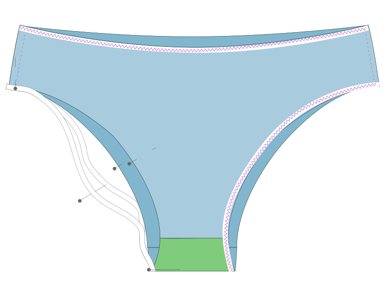 Culotte taille basse femme Cassia - étape n°7