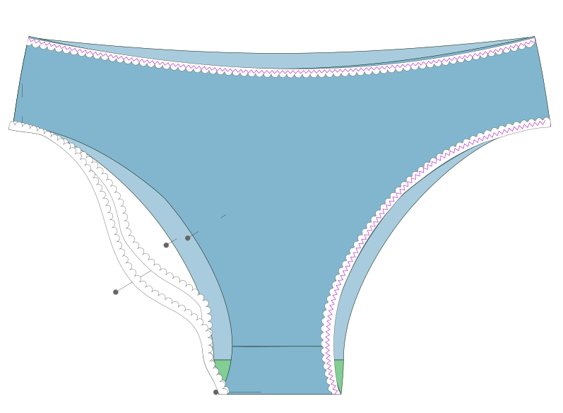 Culotte taille basse femme Cassia - étape n°9