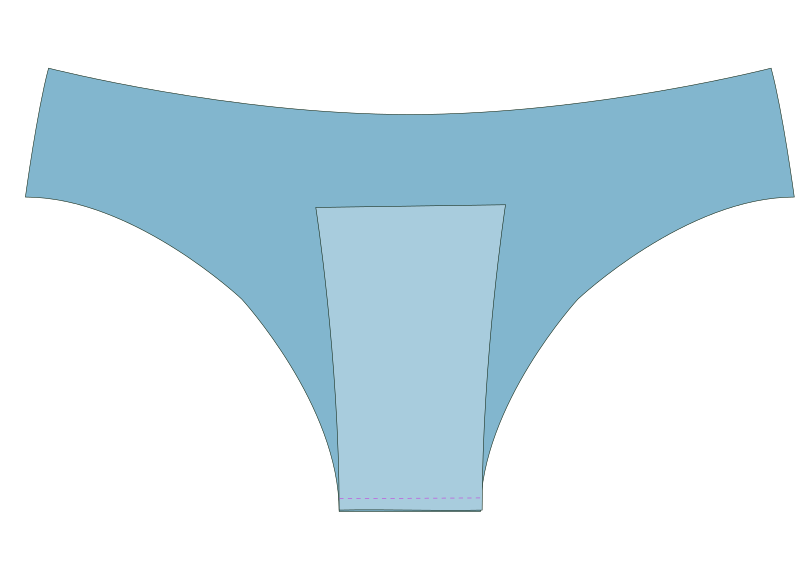Culotte taille basse femme Cassia - étape n°2