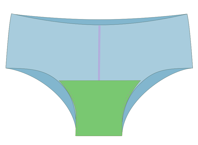 Boyshorts femme - étape n°4