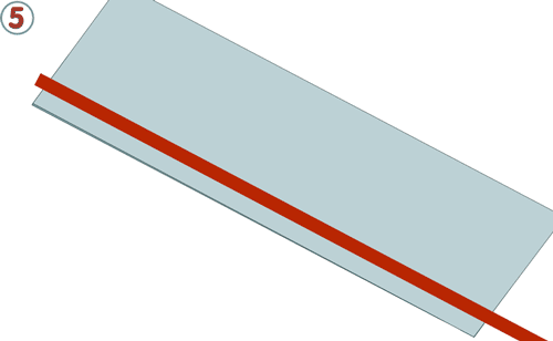 Retourner un tube de tissu - étape n°6