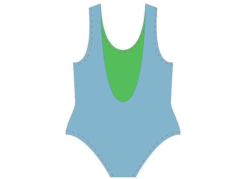 maillot 1 piece fille doublure