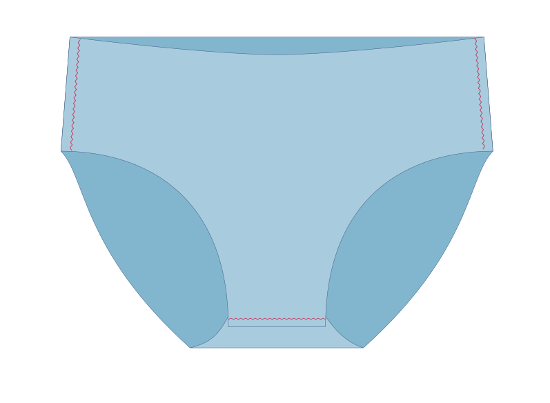 maillot culotte fille cotes
