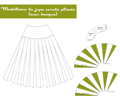 jupe-cercle-plissee