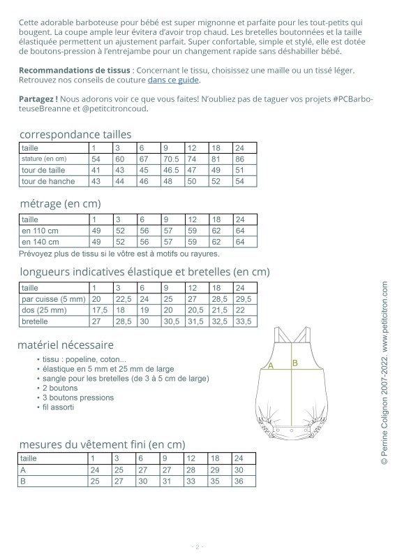 Barboteuse Breanna (1-24 mois)