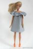 Patron robe épaules nues volantée pour Barbie